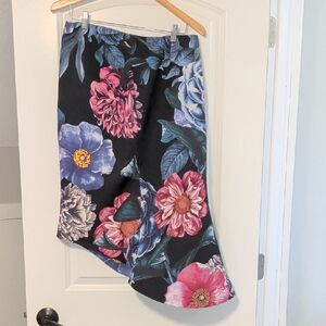 KEEPSAKE the Label Black Floral A-Line Skirt